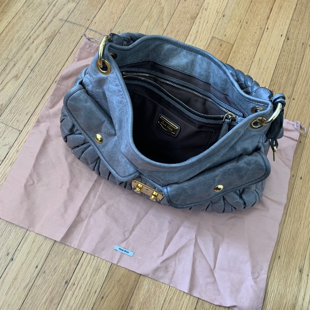 Miu Miu Leather Coffer Bag - Picture 6 of 7
